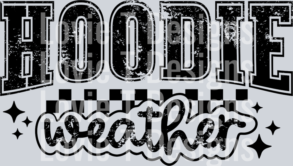 Hoodie weather single color black