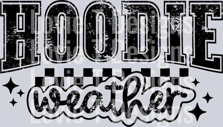 Hoodie weather single color black