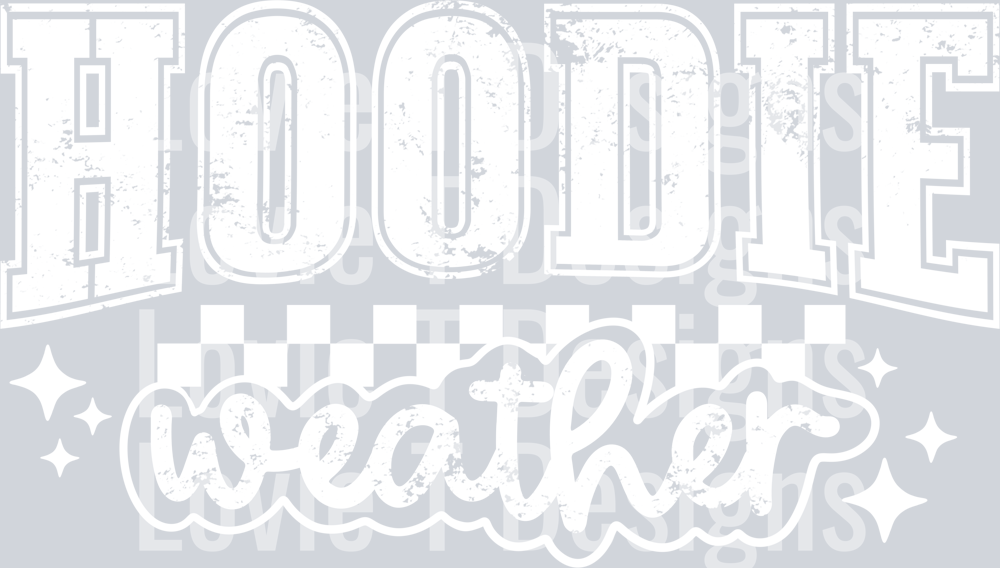 Hoodie weather single color white