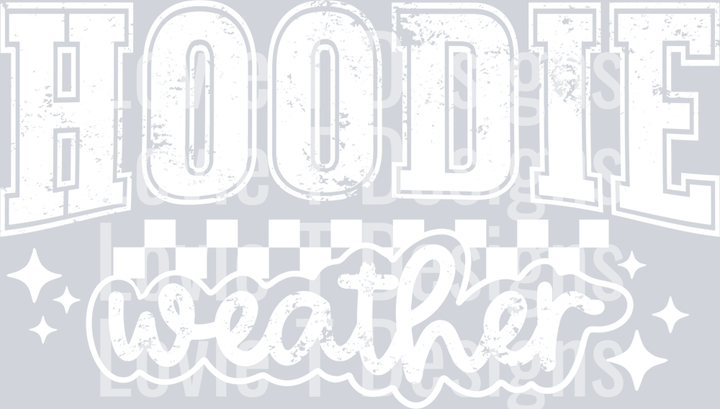 Hoodie weather single color white