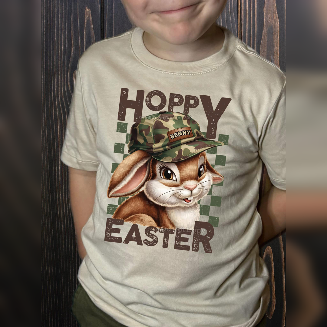 Hoppy Easter Boy Bunny – DTF Transfer – product image