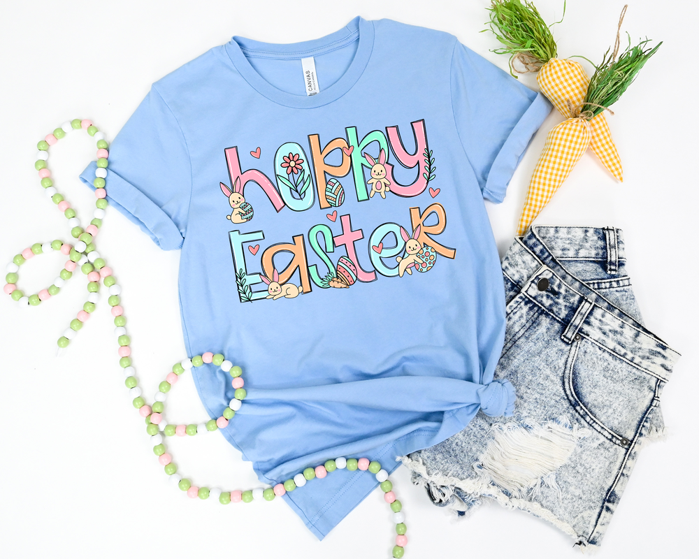 Hoppy Easter Doodle DTF transfer design