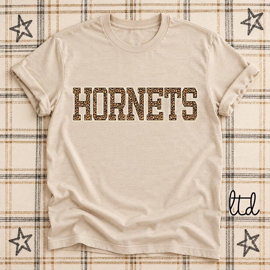 Hornets Dark Leopard Mascots DTF transfer mockup