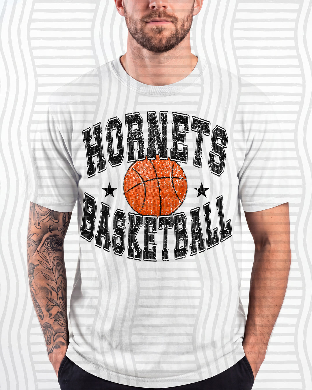 Hornets Basketball Varsity Mascots DTF transfer