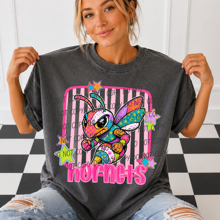 Hornets Funky Fresh mascot DTF transfer