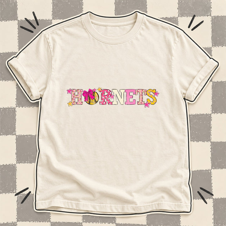 Hornets Mixed Doodle Softball Mascots – Sweet Softball DTF transfer mockup