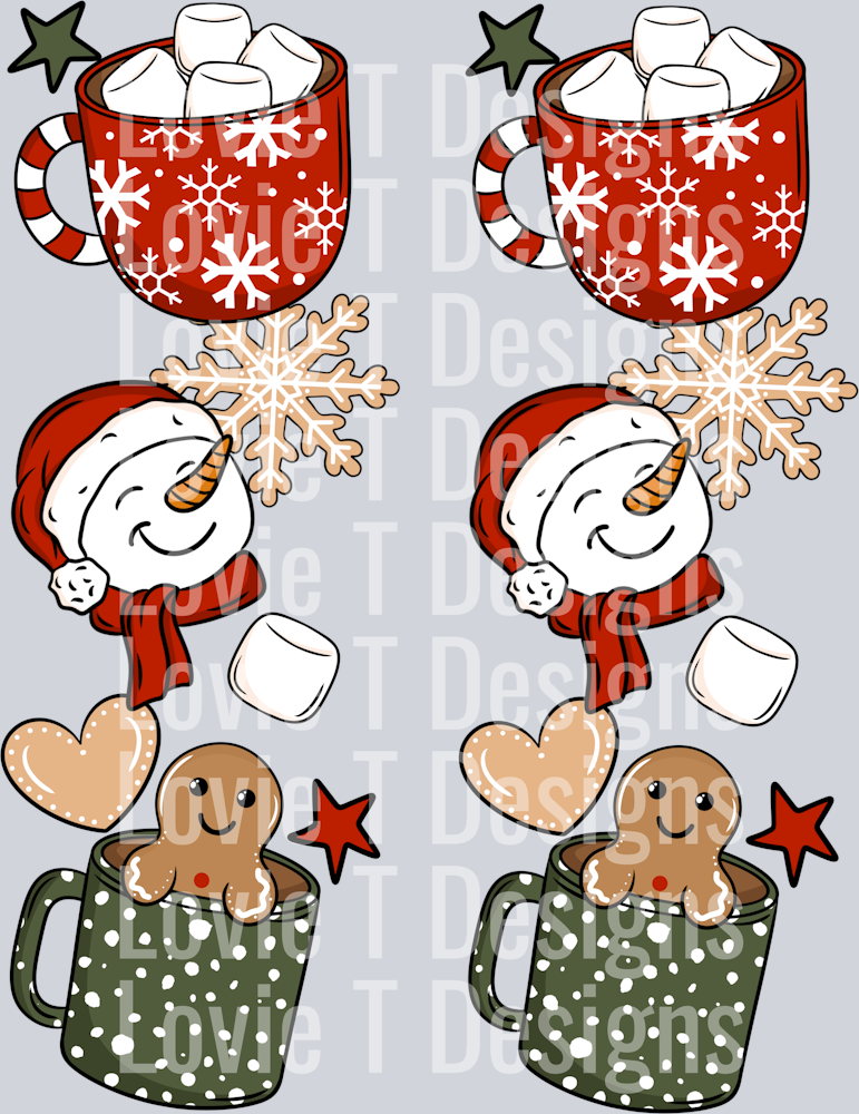 hot cocoa season mugs sleeves