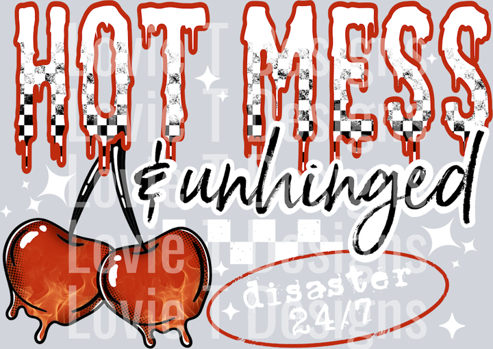 Hot mess unhinged white