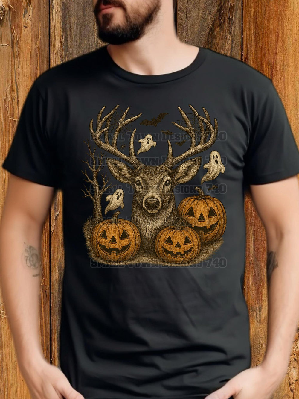 Halloween Buck DTF transfer design – image 1