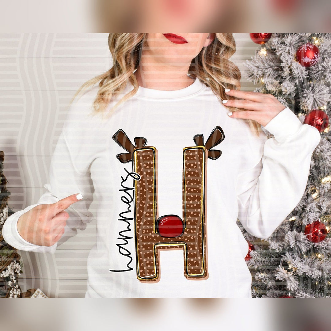 Hammers Deer Antler Initial Mascots DTF transfer