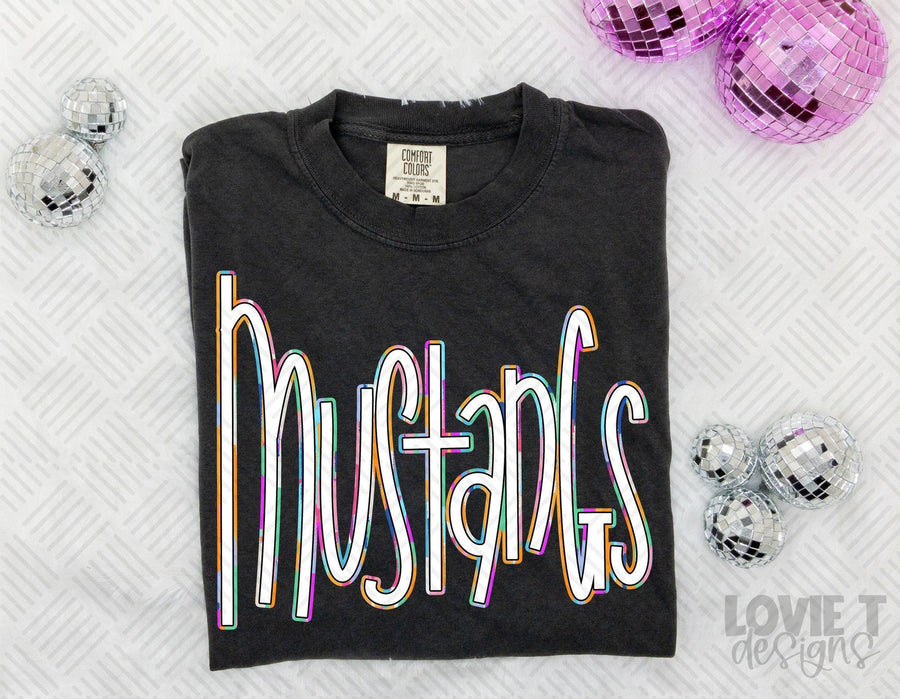 Handwritten Narrow Mustangs-Lovie T Designs