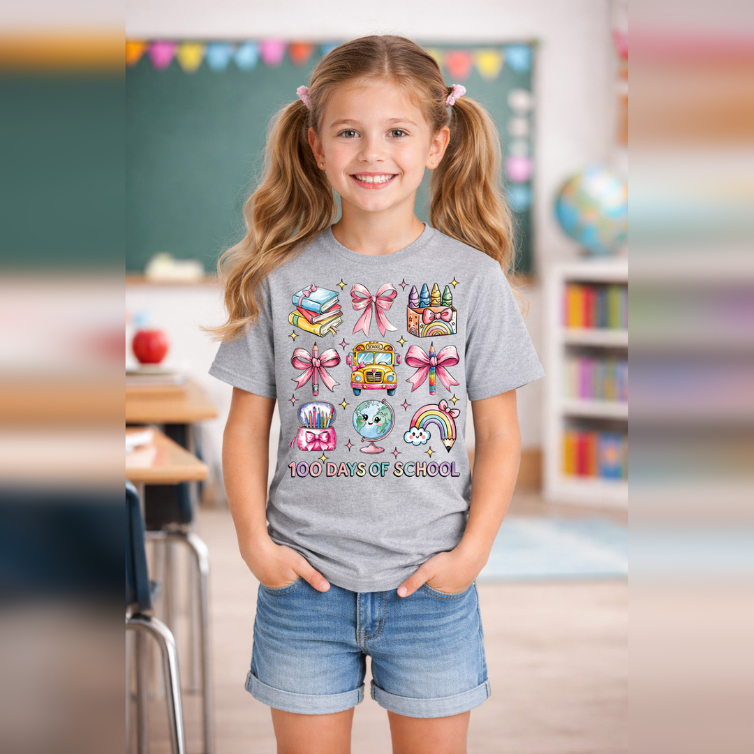 Happy 100 Days of School – DTF Transfer – product image