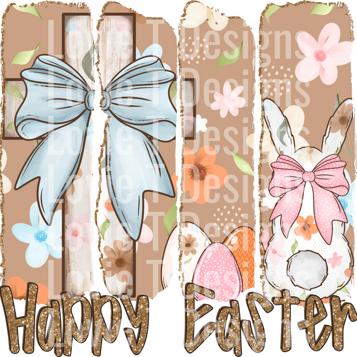 Happy Easter brushstroke