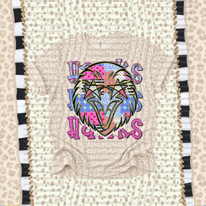 Hawks Dolly Doodle mascot DTF transfer