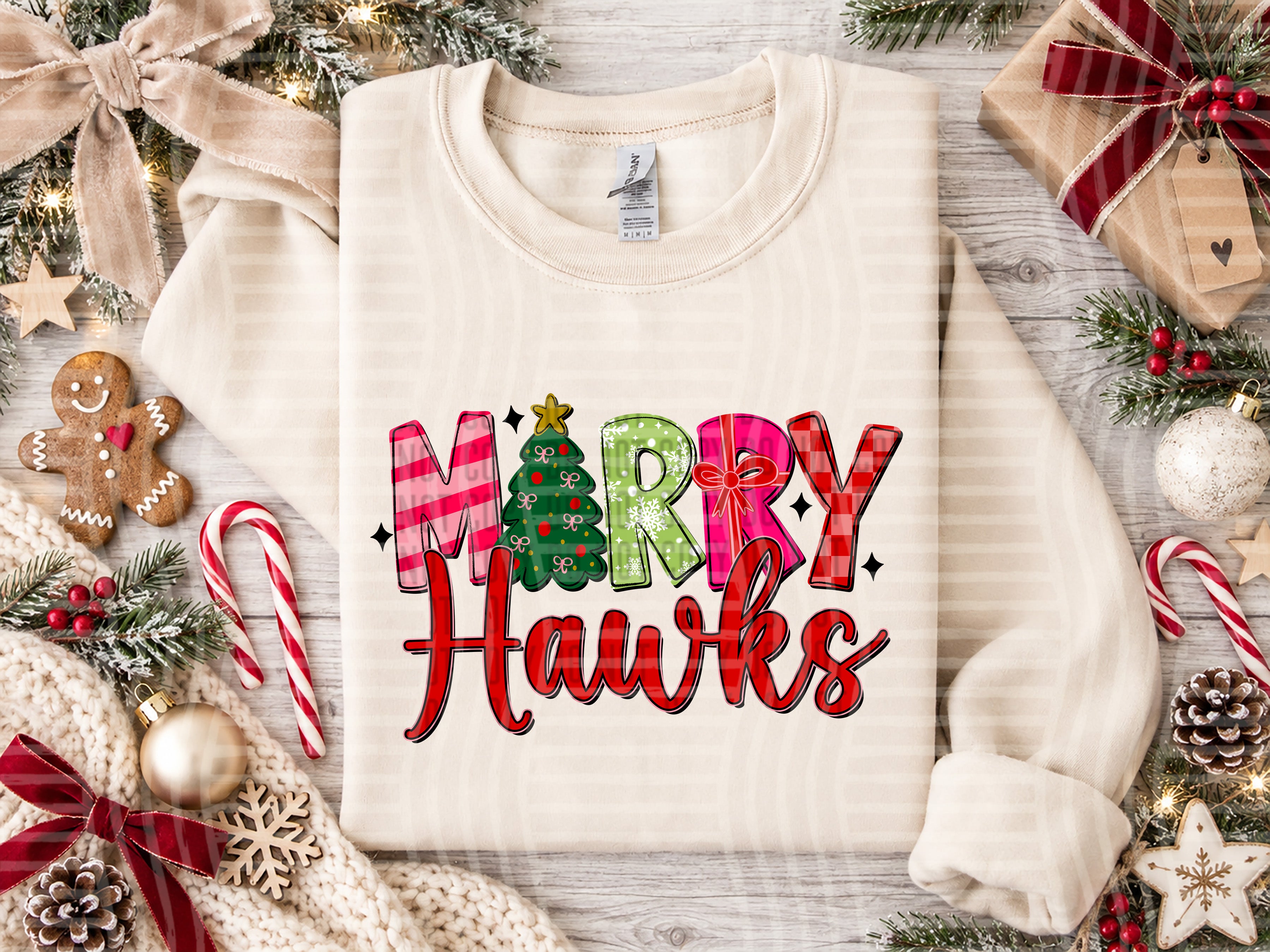 Merry Mascots Hawks design