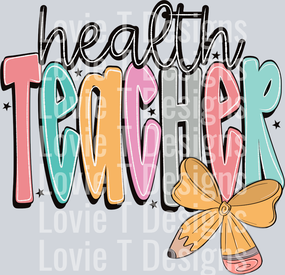 Health Teacher  Doodle Bow