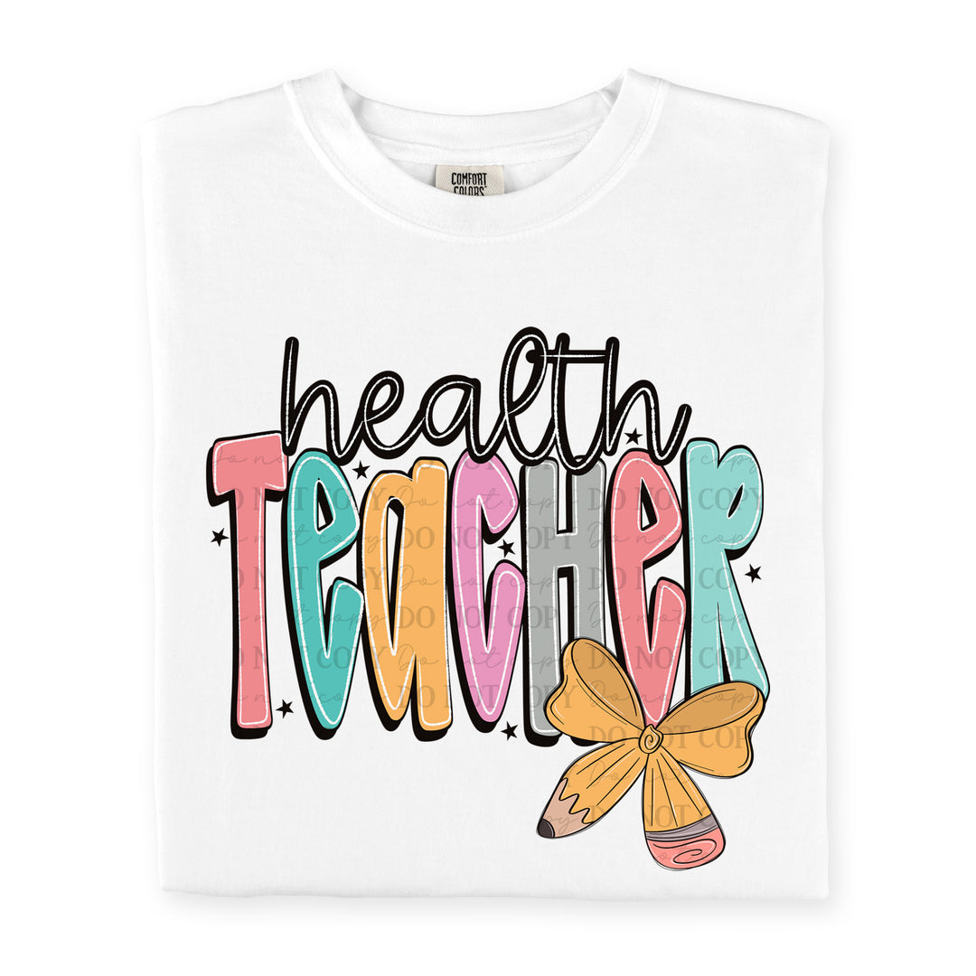 HEALTH TEACHER  DOODLE BOW