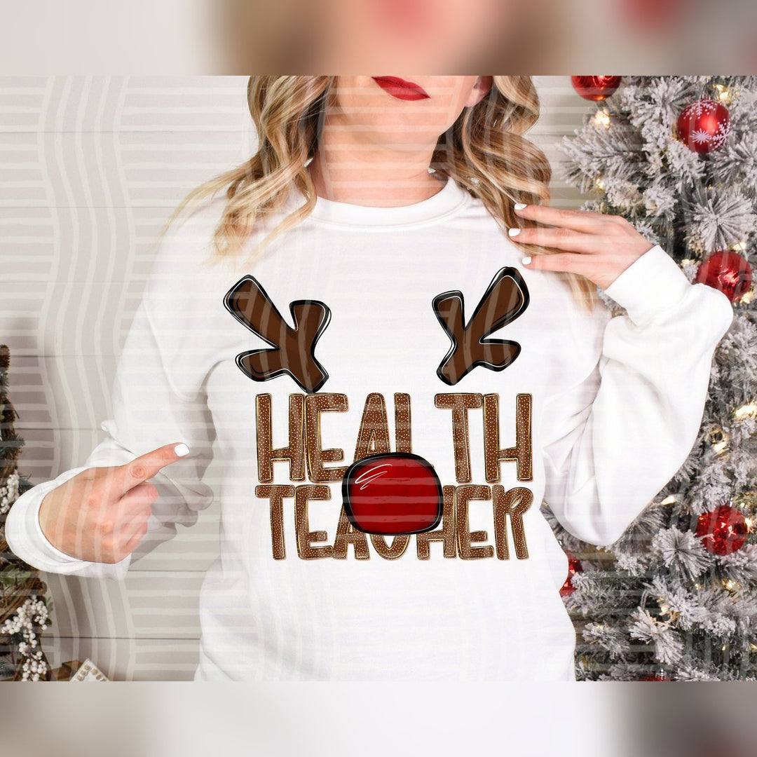 Health Teacher Deer Antler School Staff DTF transfer