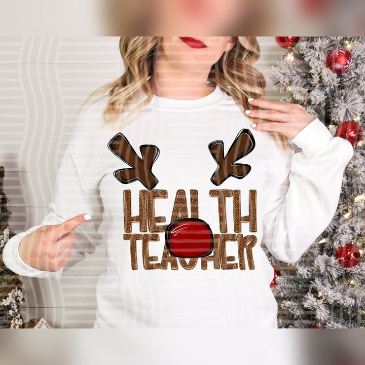 Health Teacher Deer Antler School Staff DTF transfer