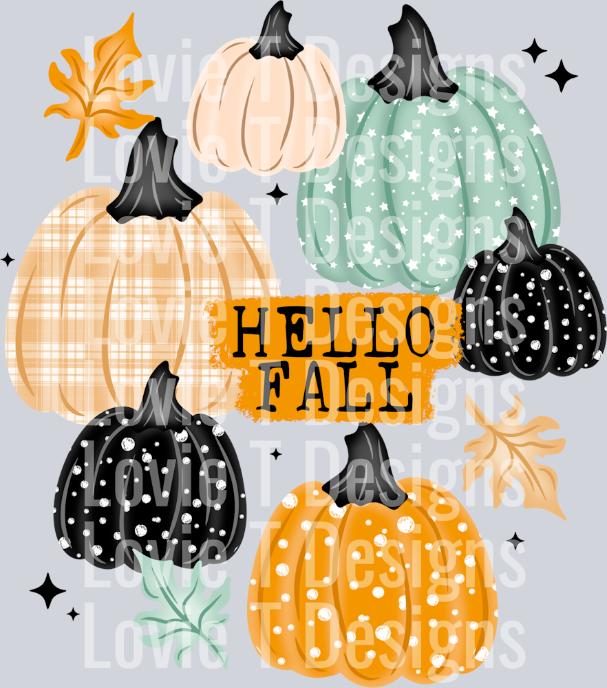 Hello Fall Pumpkins