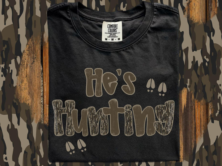 HE'S HUNTING