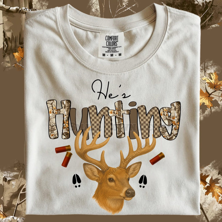 HE'S HUNTING