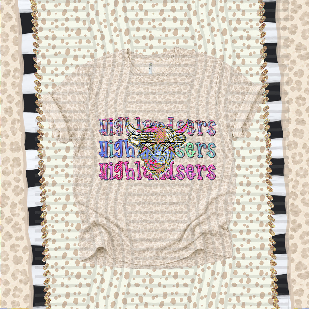 Highlandsers Dolly Doodle mascot DTF transfer