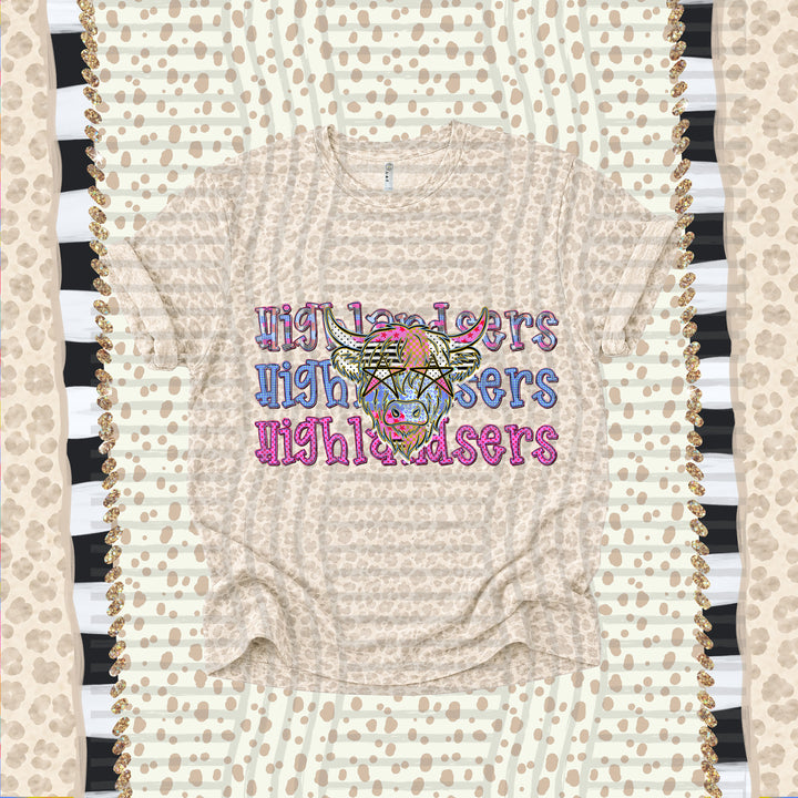 Highlandsers Dolly Doodle mascot DTF transfer