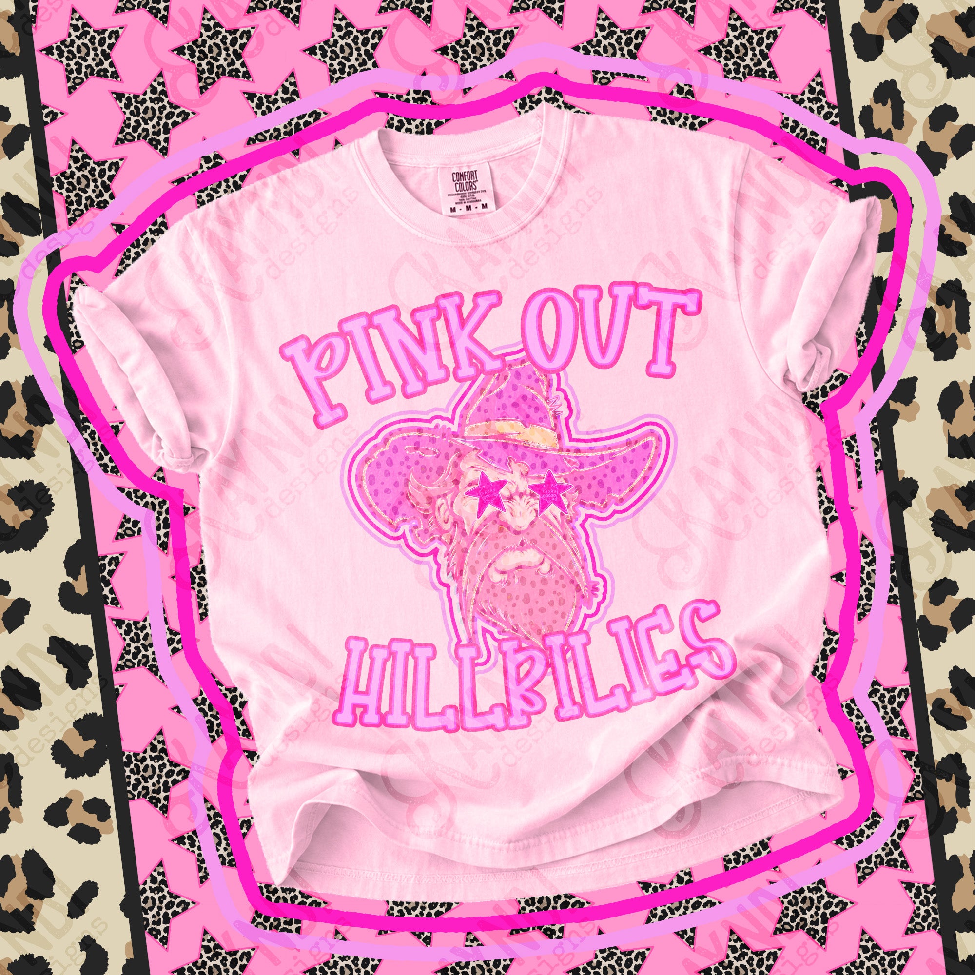 Pink Out Mascots Hillbilies mockup
