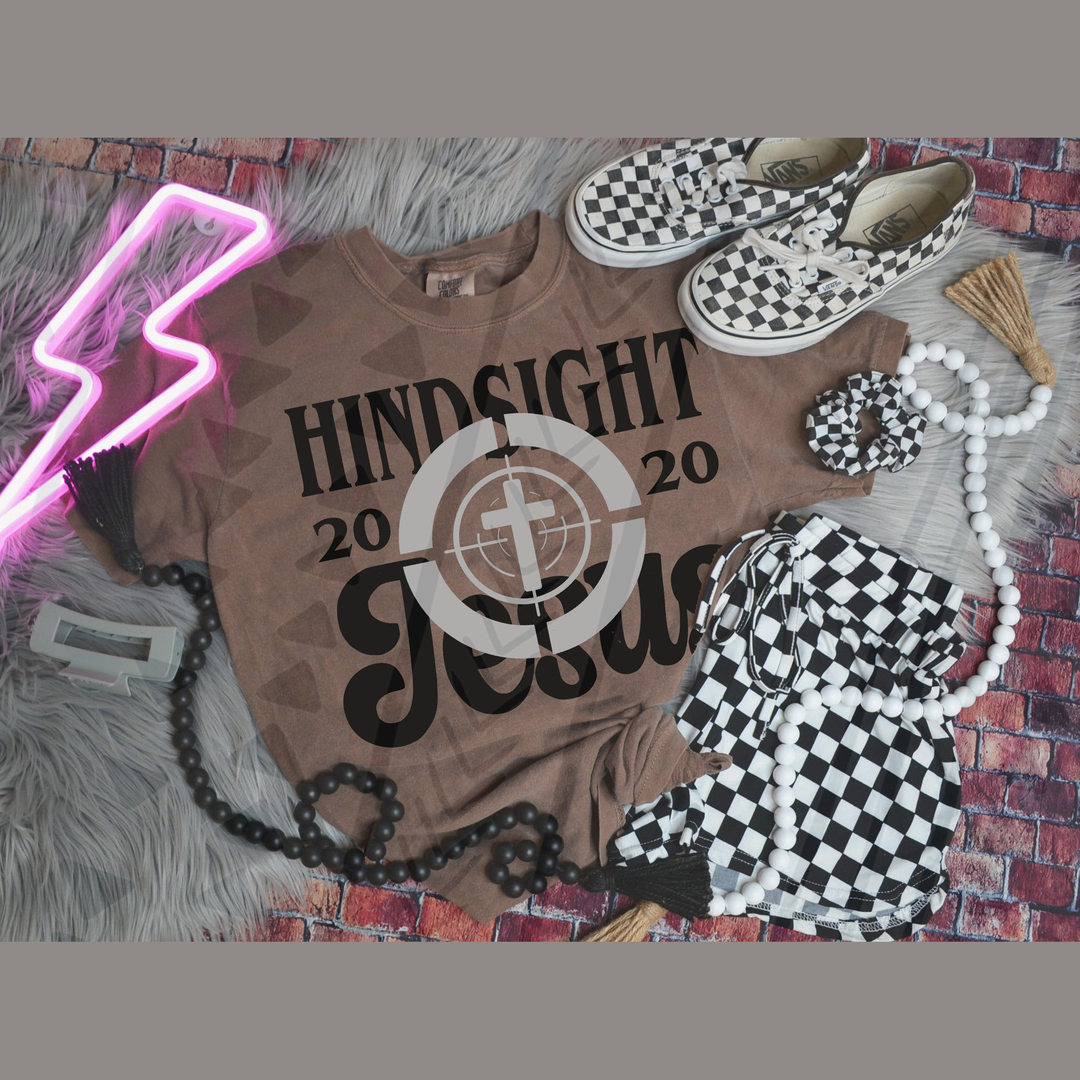 Hindsight Jesus – DTF Transfer – product image