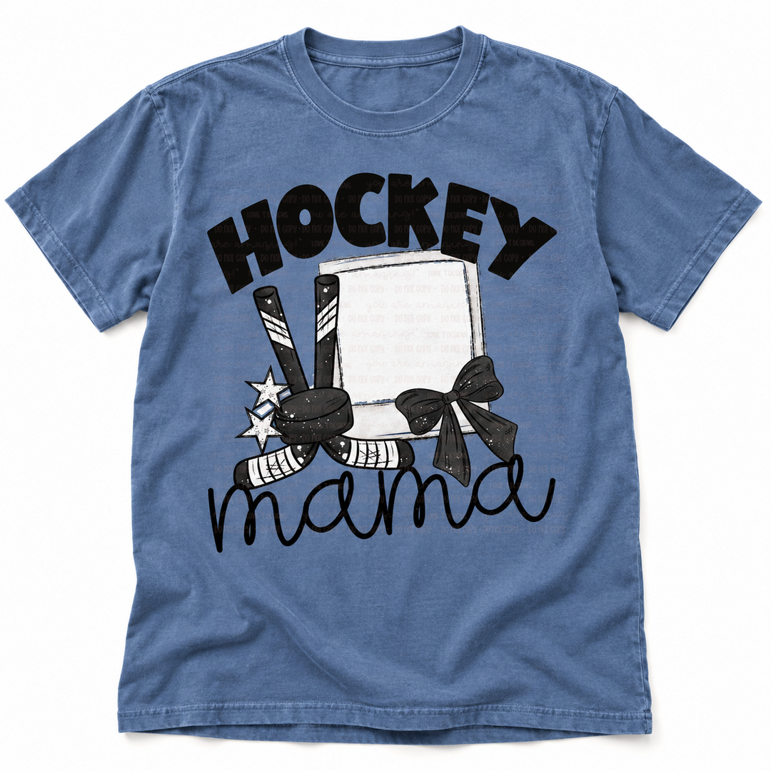 Hockey Photo Frame customizable DTF transfer mockup