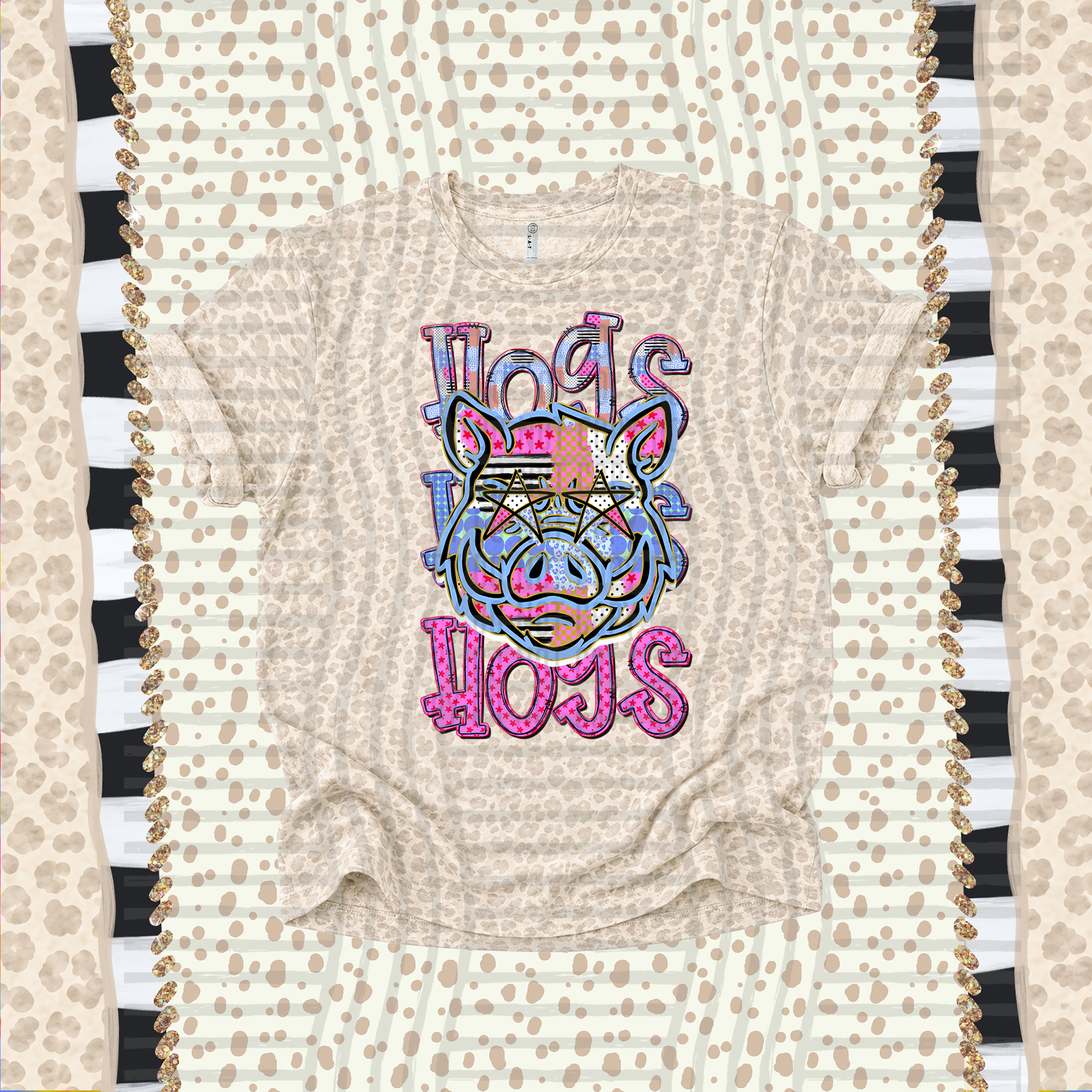 Dolly Doodle Mascots Hogs design