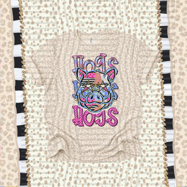 Hogs Dolly Doodle mascot DTF transfer