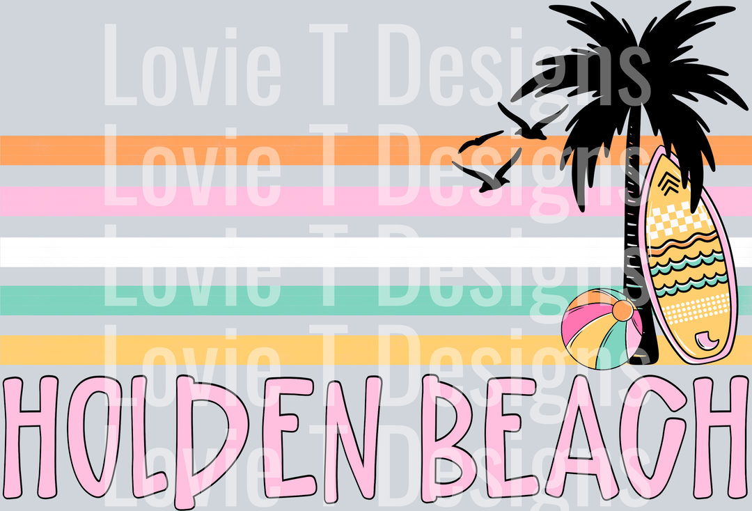 Holden Beach Retro Stripe
