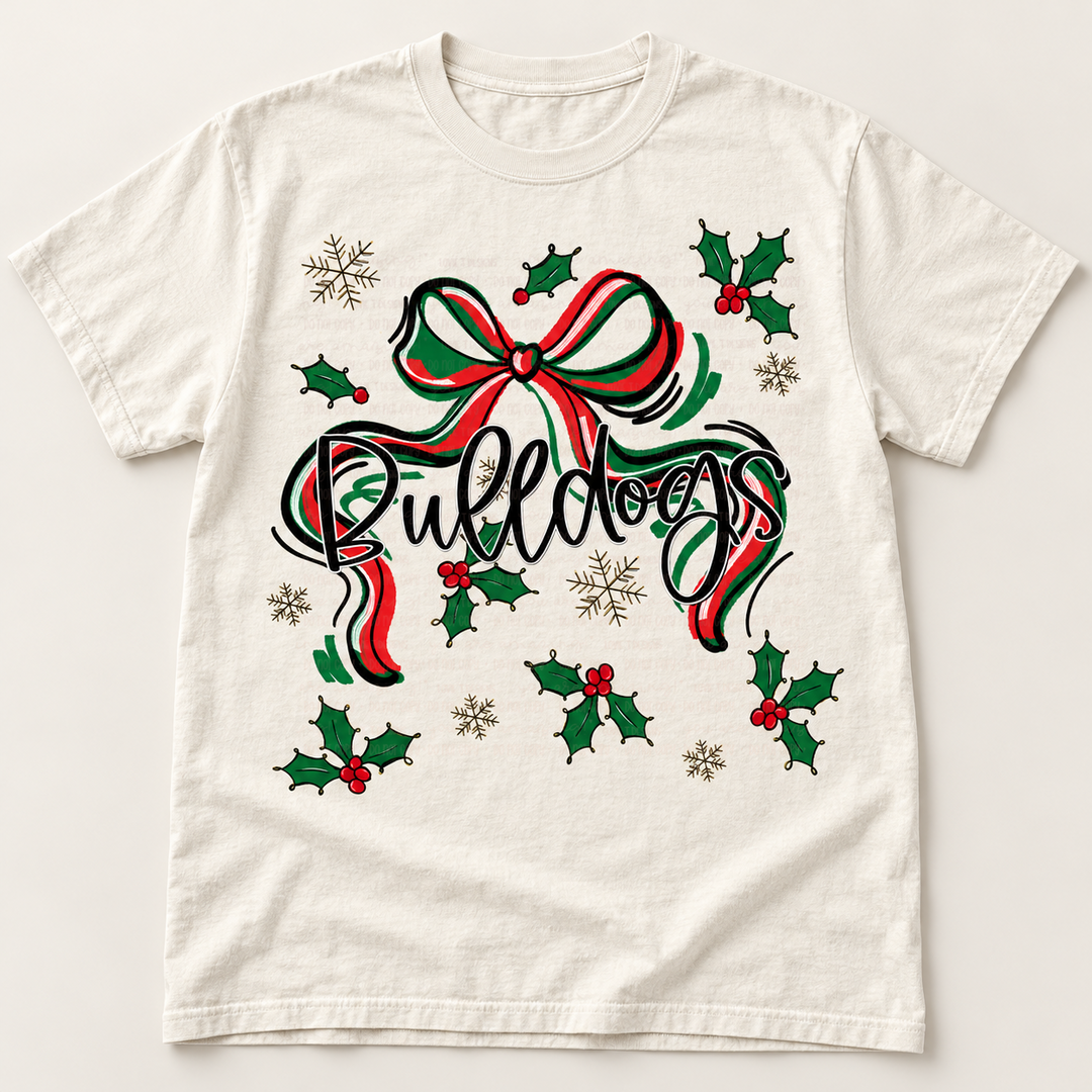 Holly and Bow customizable DTF transfer mockup