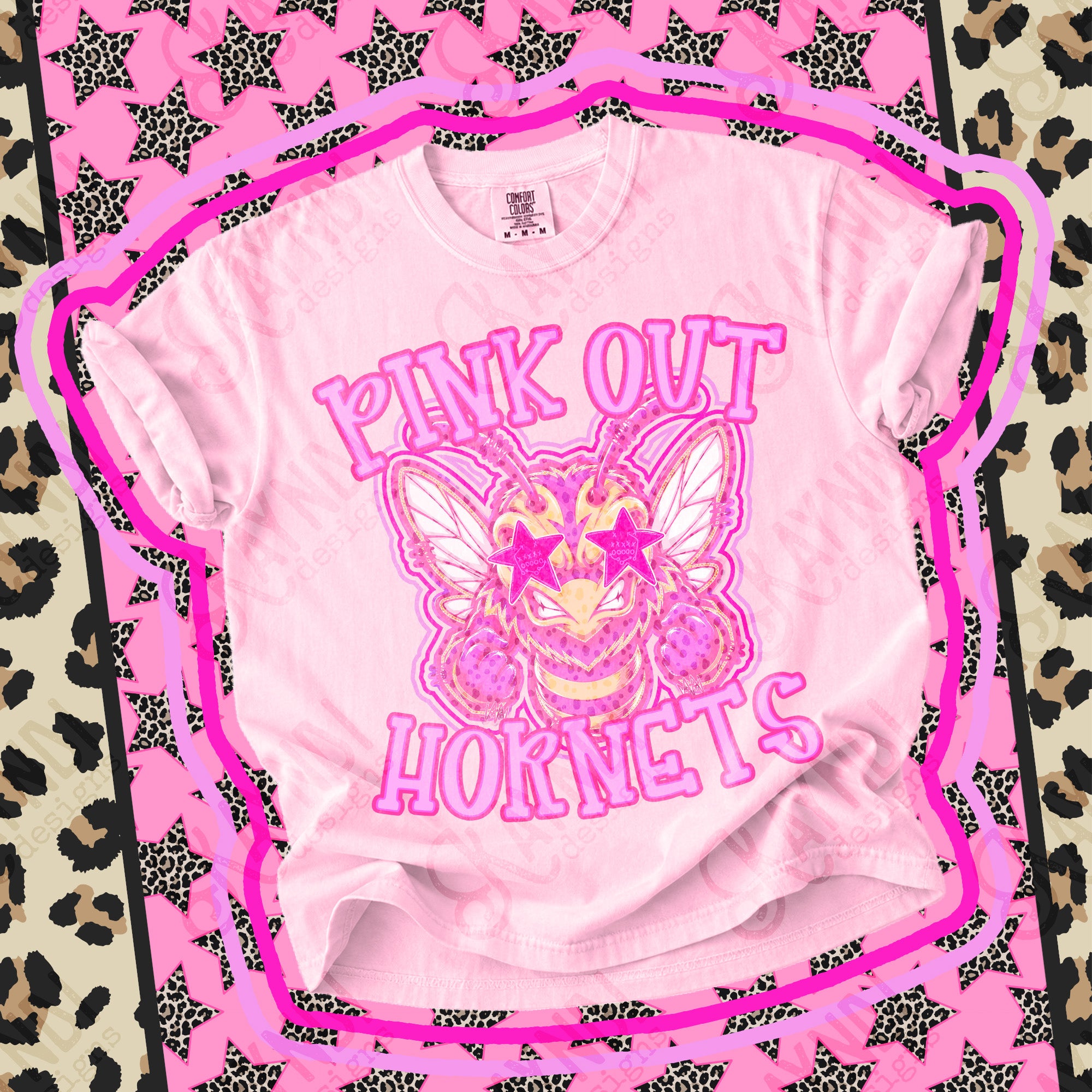 Pink Out Mascots Hornets 7 mockup