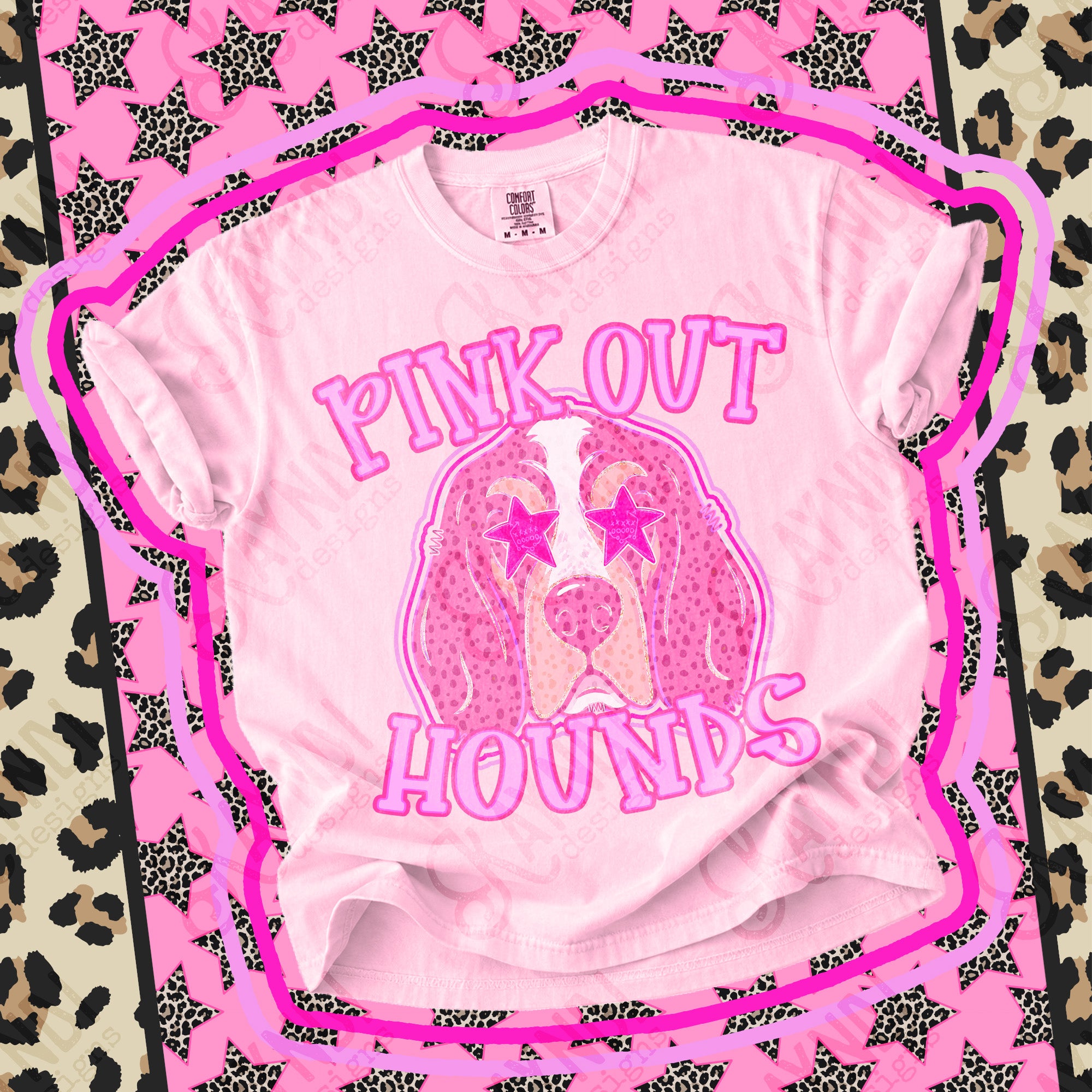 Pink Out Mascots Hounds 2 mockup