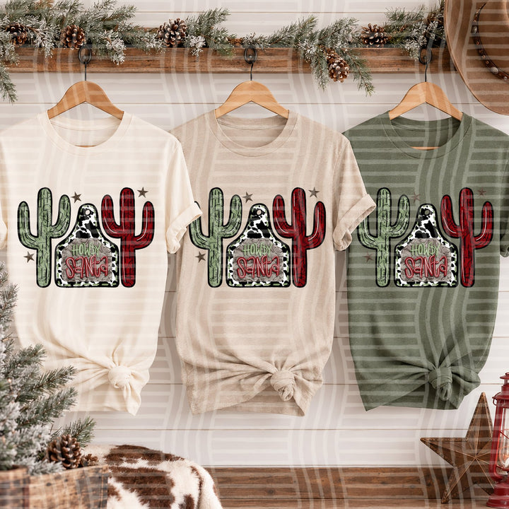 Howdy Santa 1 Cowboy Christmas DTF transfer