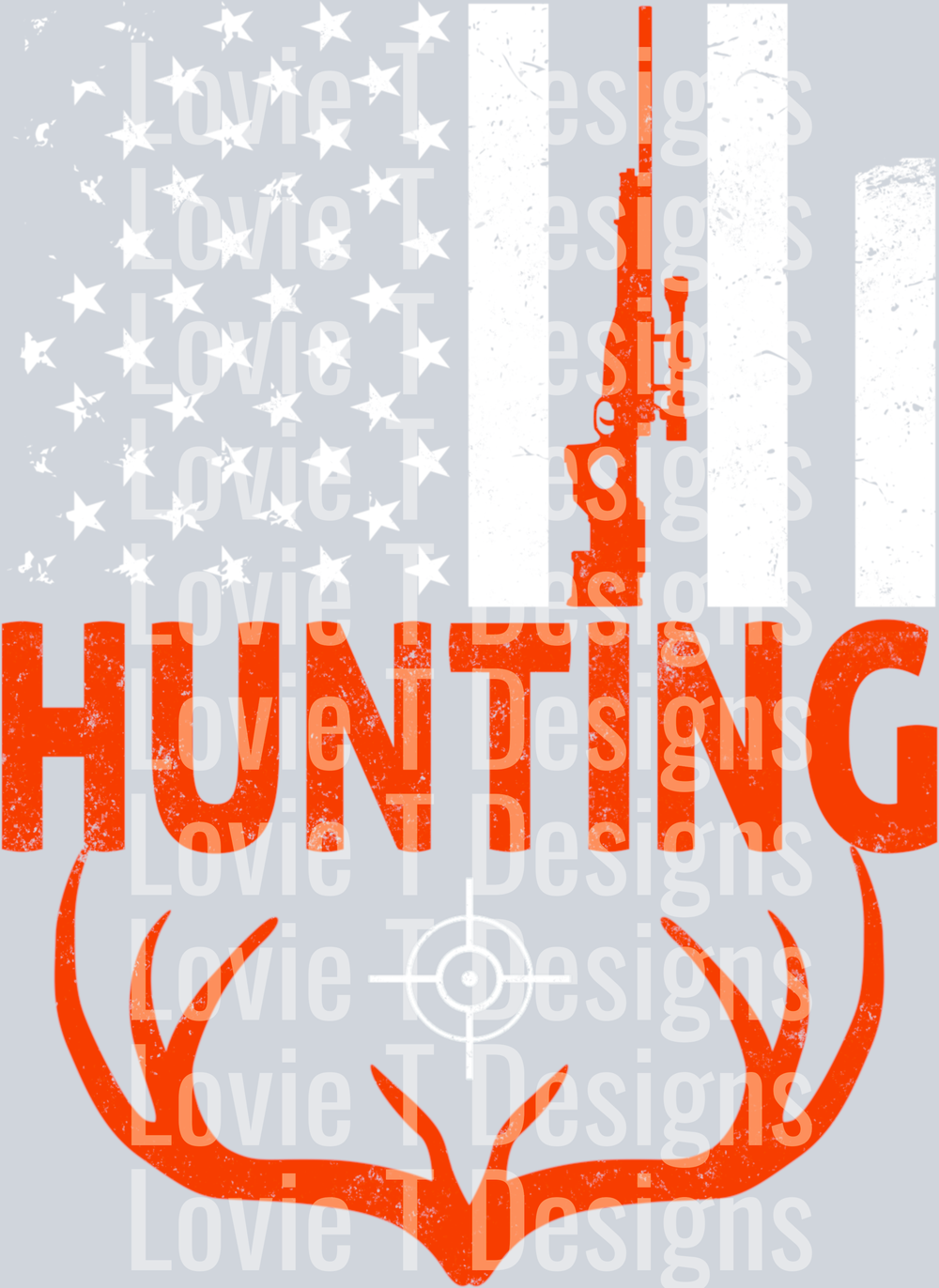 Hunting Flag White Primary