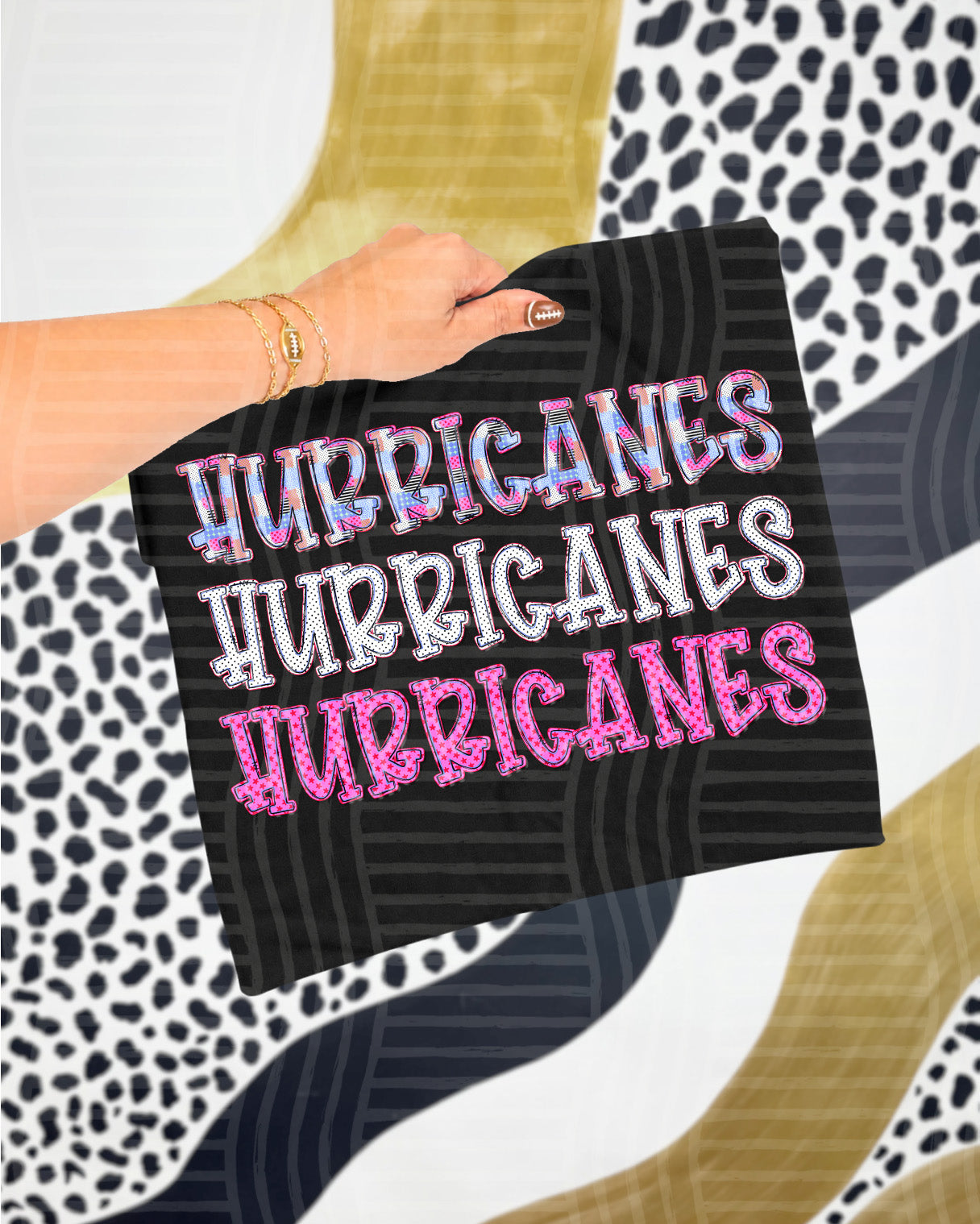 Dolly Tri Stacked Mascots Hurricanes design