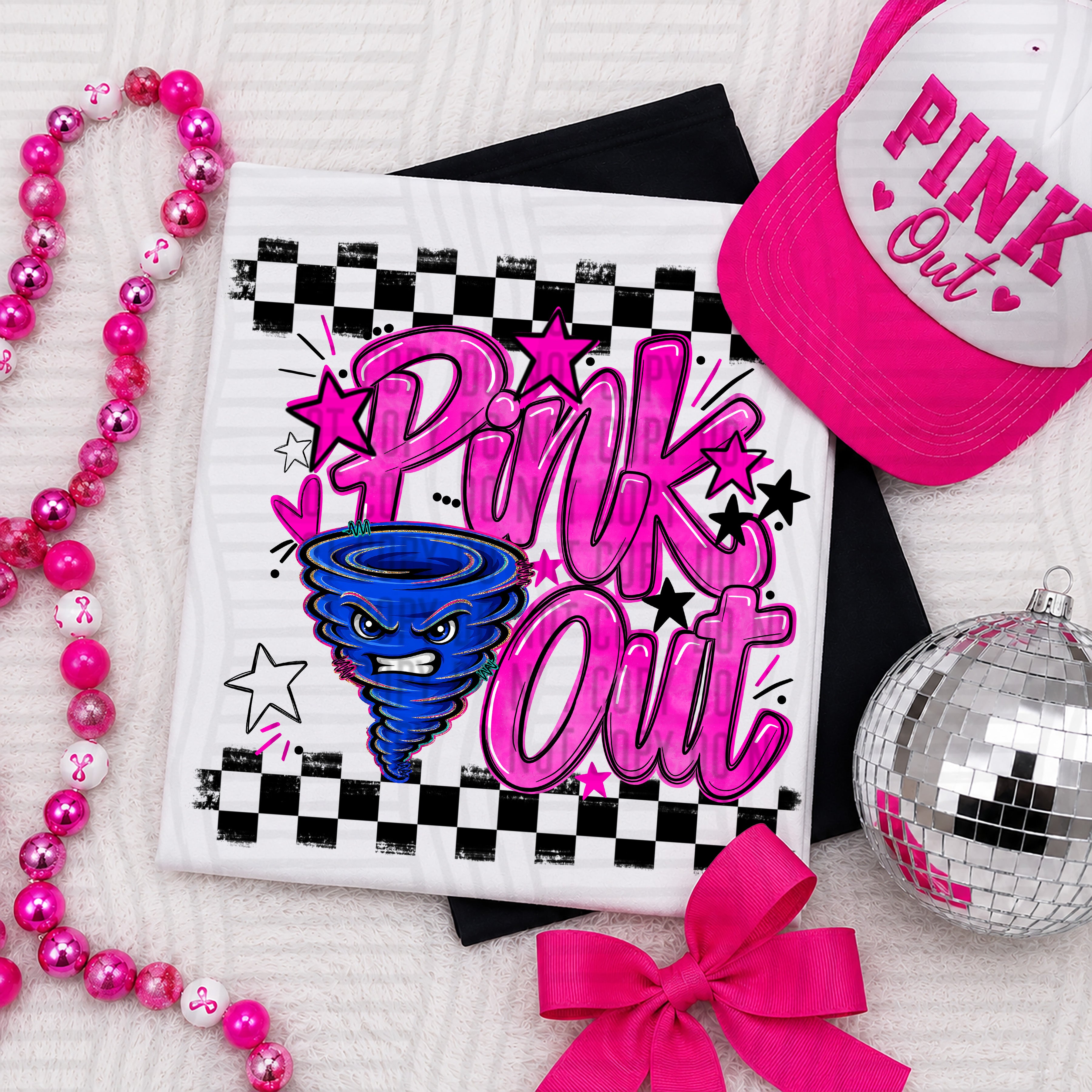 Pink Out Mascots CC Hurricanes design