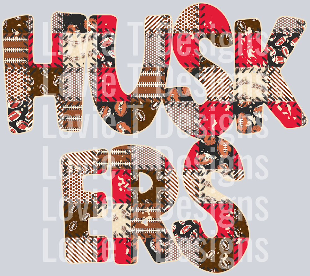 Huskers Football Quilted Red