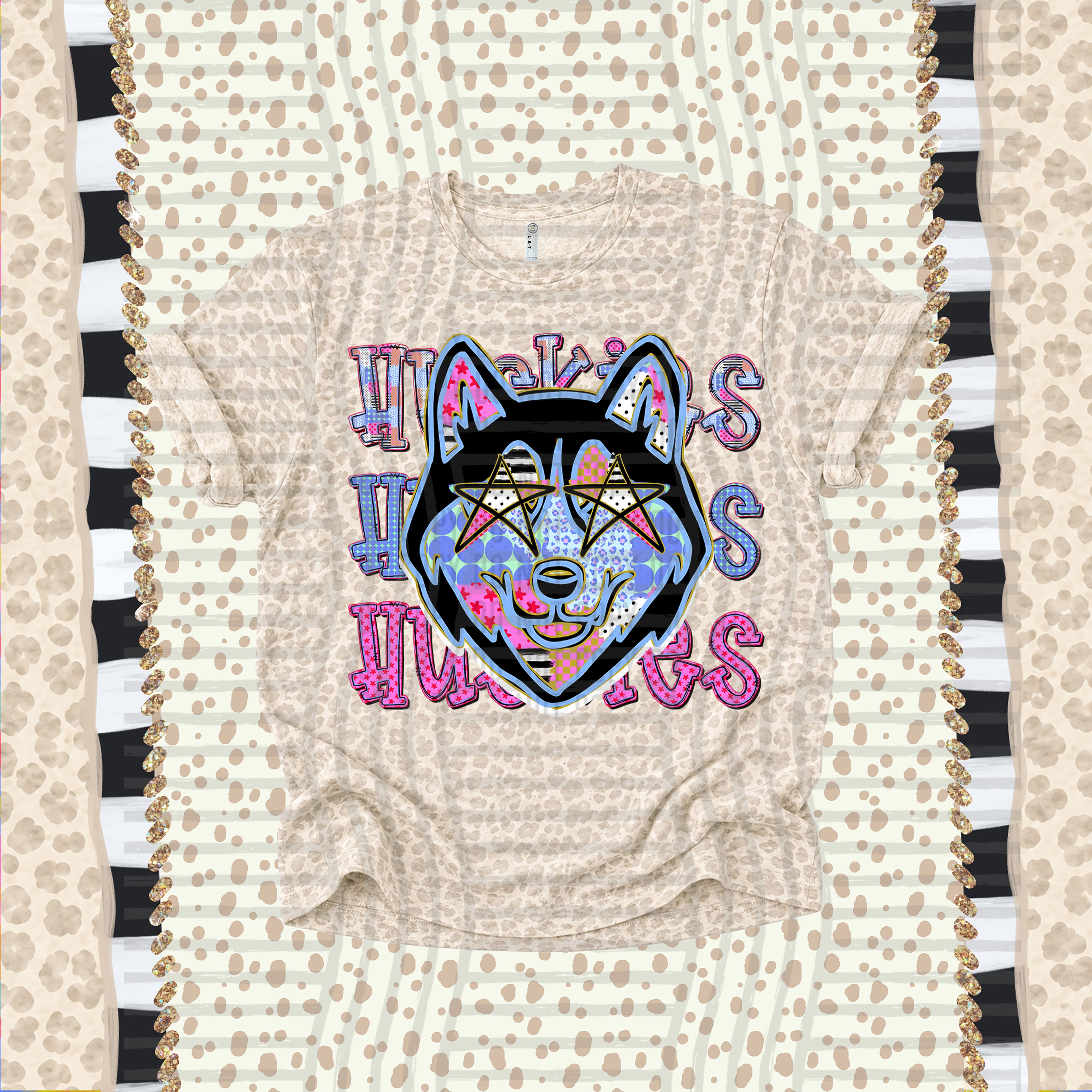 Dolly Doodle Mascots Huskies design