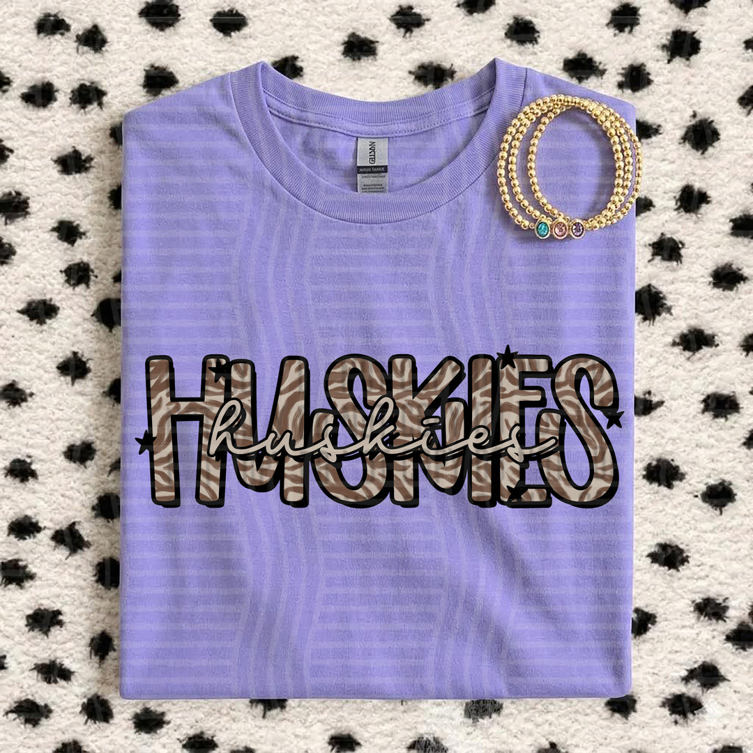 Huskies Zebra Mascots DTF transfer
