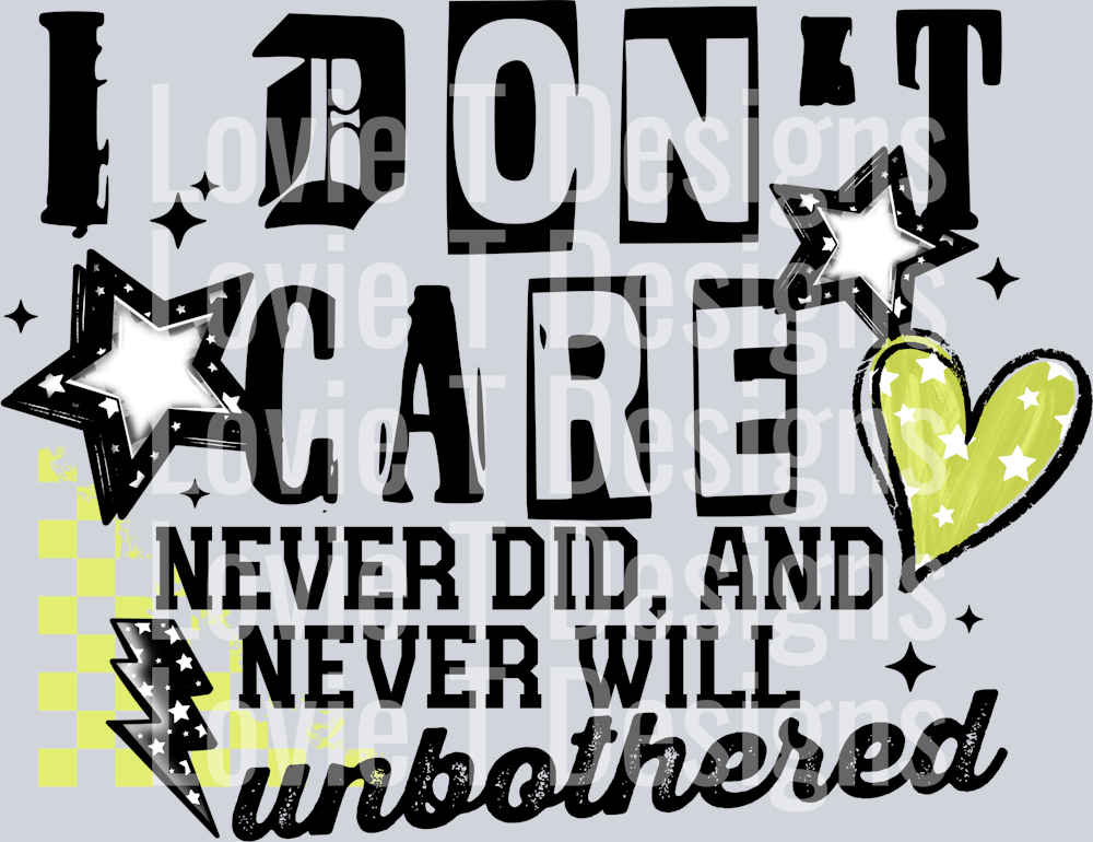 I don’t care green black