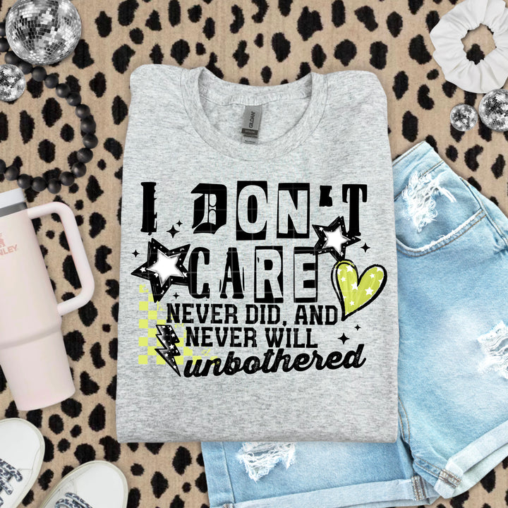 I DON’T CARE GREEN BLACK