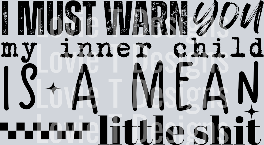 I MUST WARN YOU