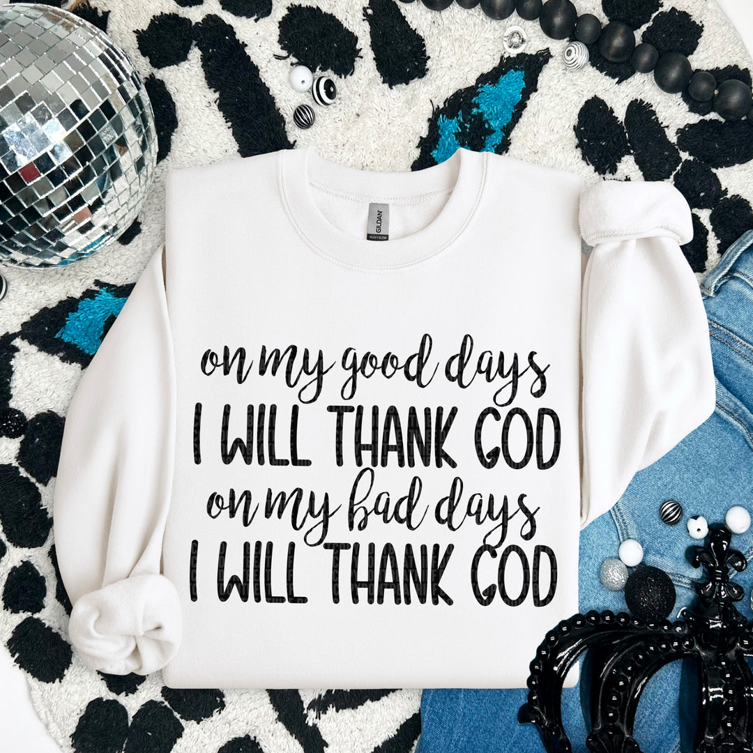 I WILL THANK GOD   BLACK