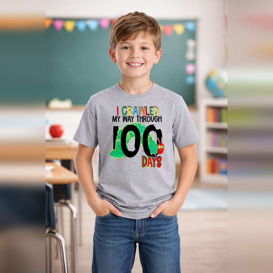 I Crawled My Way Through 100 Days – DTF Transfer – product image