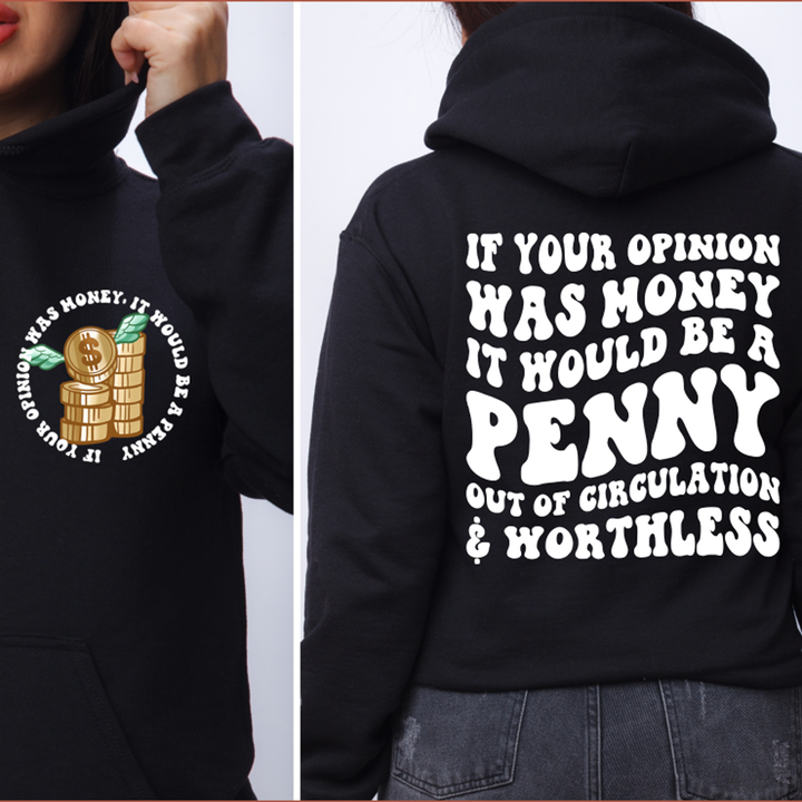 If Your Opinion Was Money Pocket White – DTF Transfer